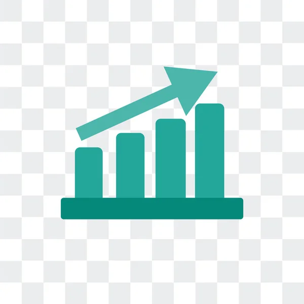 Icona del vettore di crescita isolata su sfondo trasparente, Crescita — Vettoriale Stock
