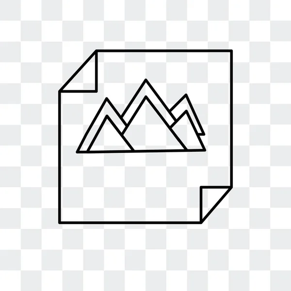 Ícone de vetor de imagem isolado no fundo transparente, logotipo da imagem —  Vetores de Stock