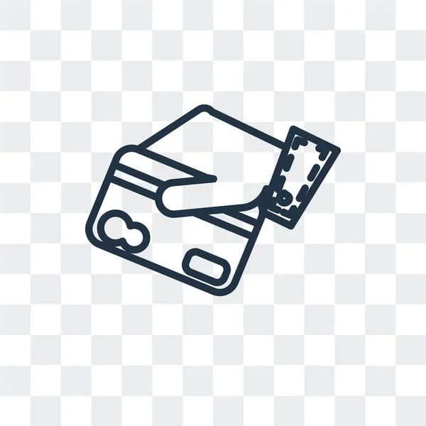 Icona vettoriale della carta Cit isolata su sfondo trasparente, design del logo della carta Cit — Vettoriale Stock