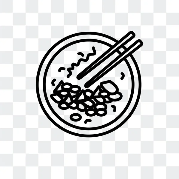 Beef Chow Spaß Vektor Symbol isoliert auf transparentem Hintergrund, Beef Chow Spaß Logo-Design — Stockvektor