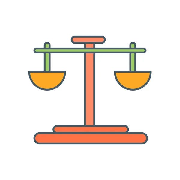 Balance-Symbol-Vektor isoliert auf weißem Hintergrund, Balance-Zeichen — Stockvektor