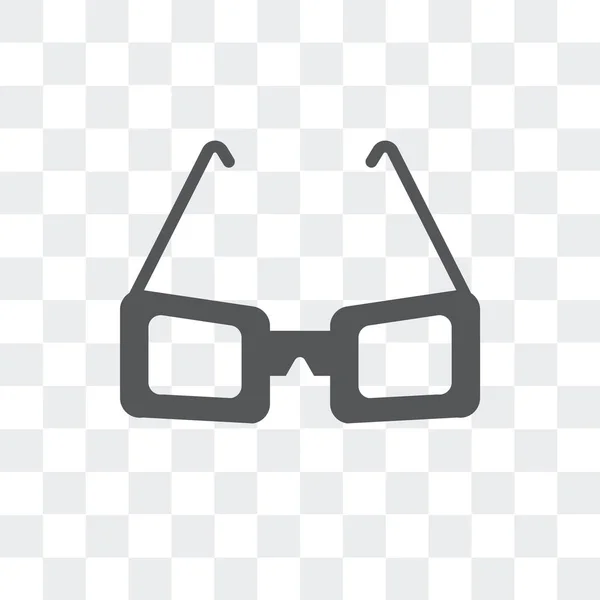 Gafas de sol icono vectorial aislado sobre fondo transparente, Sungl — Vector de stock