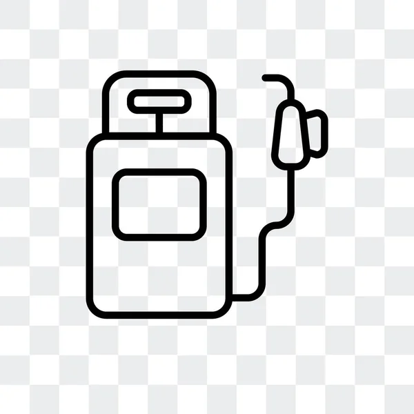 Icono de vector de gas aislado sobre fondo transparente, diseño del logotipo de gas — Archivo Imágenes Vectoriales