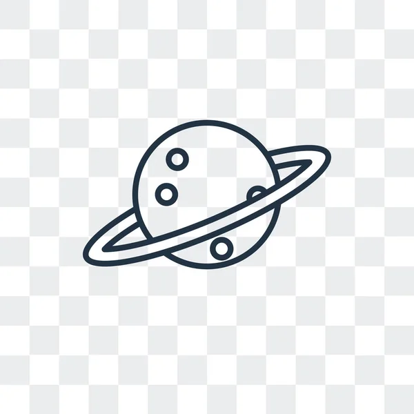 Planet earth vektör simgesini şeffaf arka plan üzerinde Planet earth logo tasarım izole — Stok Vektör