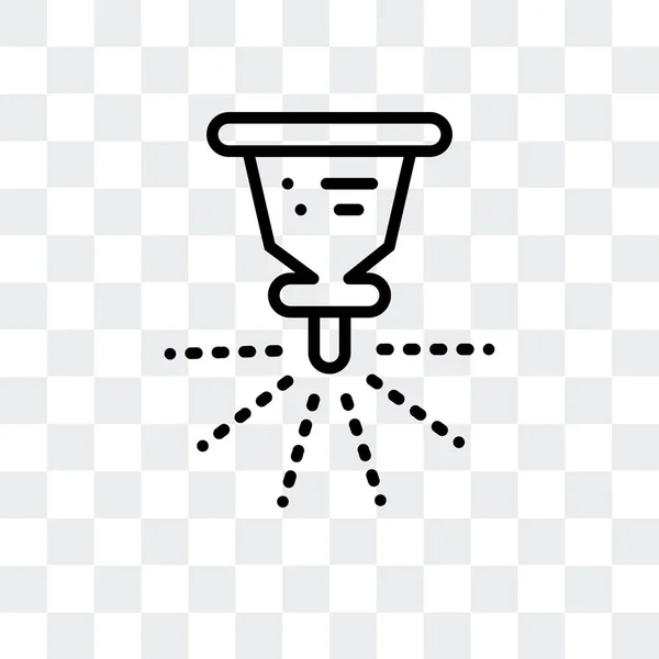 Icono de vector de rociadores aislado sobre fondo transparente, diseño del logotipo de rociadores — Archivo Imágenes Vectoriales