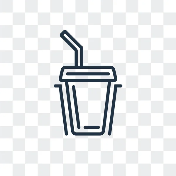 Icône vectorielle boisson gazeuse isolée sur fond transparent, conception de logo boisson gazeuse — Image vectorielle