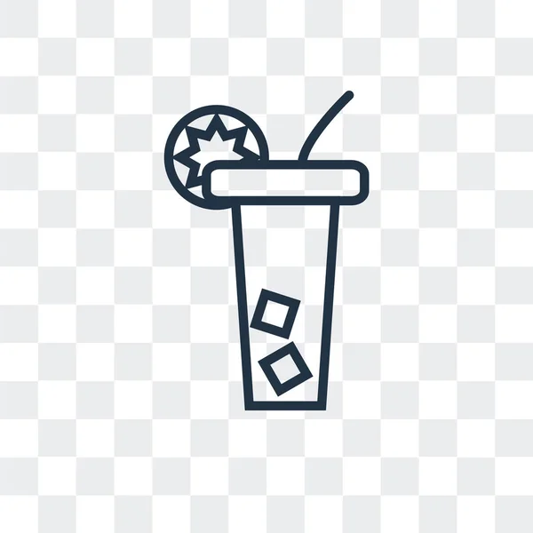 Nealkoholický nápoj vektorové ikony izolované na průhledné pozadí, design loga nealkoholický nápoj — Stockový vektor