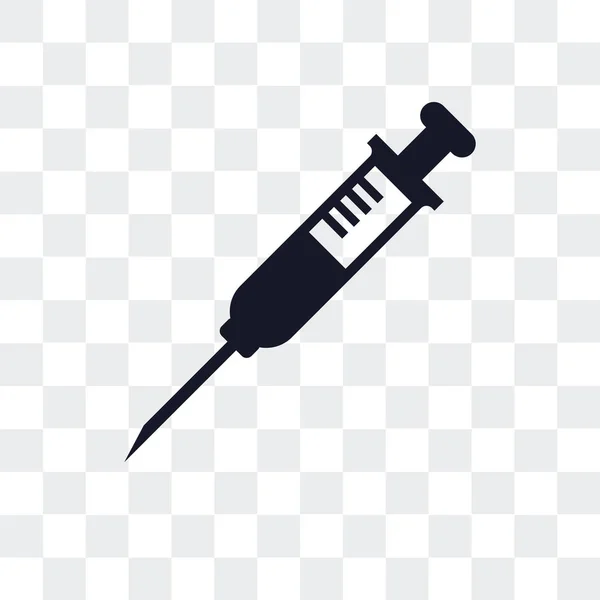 Injection vector icon isolated on transparent background, Inject — Stock Vector