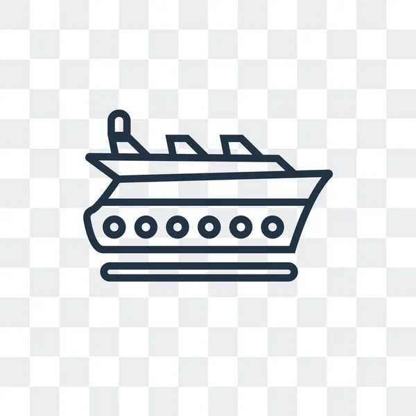 Cruise vector pictogram geïsoleerd op transparante achtergrond, Cruise logo ontwerp — Stockvector