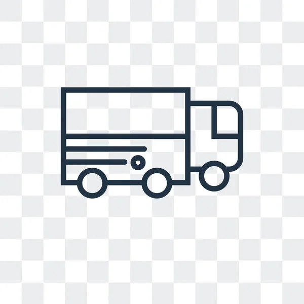 Φορτηγό εικονίδιο διάνυσμα απομονώνονται σε διαφανές φόντο, Σχεδιασμός λογοτύπου φορτηγό — Διανυσματικό Αρχείο