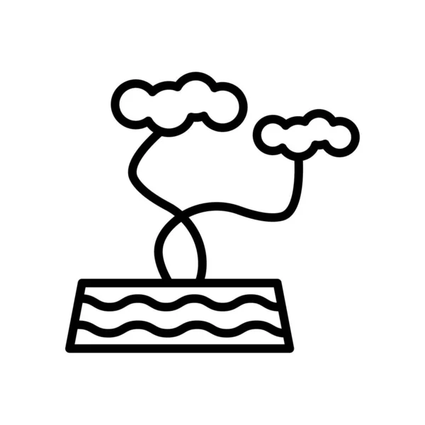 Bonsai icono vector aislado sobre fondo blanco, signo de Bonsai — Vector de stock