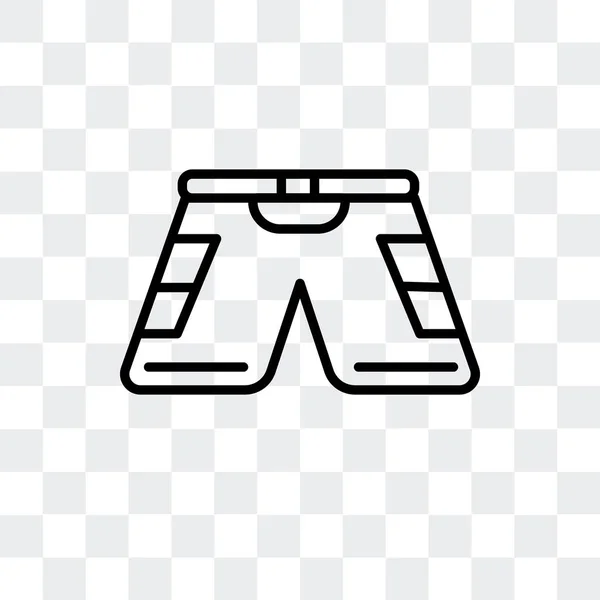 Wektor ikona na białym tle na przezroczystym tle spodenki, szorty projektowanie logo — Wektor stockowy
