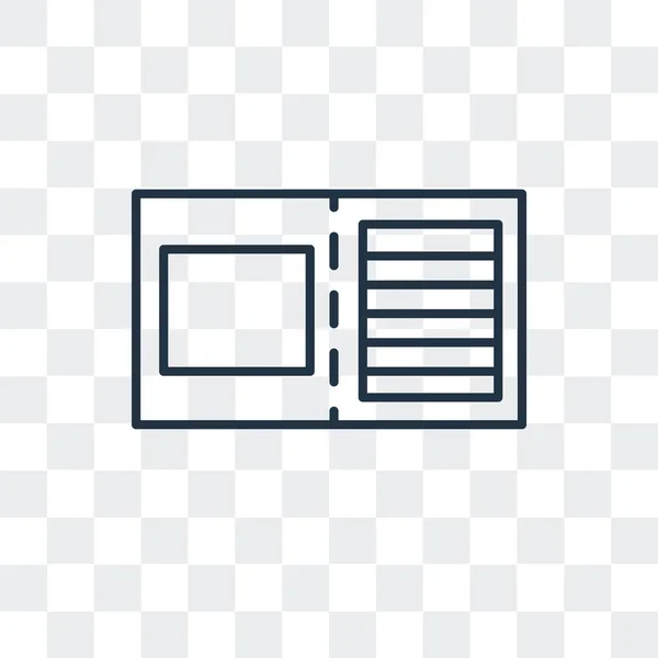 Jegy vector icon elszigetelt átlátszó háttér, jegy logo tervezés — Stock Vector