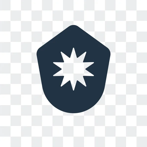 Schild-Vektor-Symbol isoliert auf transparentem Hintergrund, Schild-Logo-Design — Stockvektor