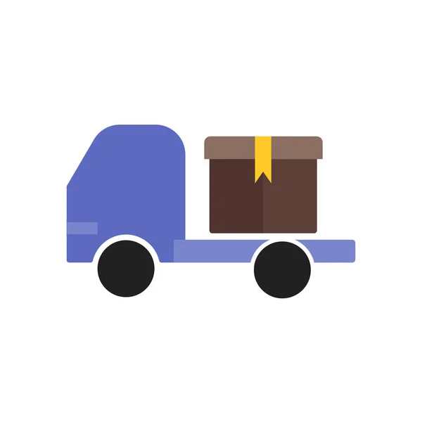 Levering vrachtwagen pictogram vector geïsoleerd op een witte achtergrond, Deliver — Stockvector