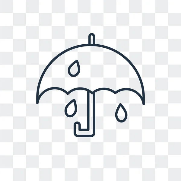Saydam arka plan üzerinde şemsiye logo tasarımı izole şemsiye vektör simgesi — Stok Vektör