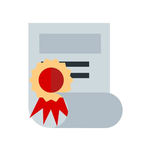 Certifikát ikona Vektor izolovaných na bílém pozadí, Certificat — Stockový vektor