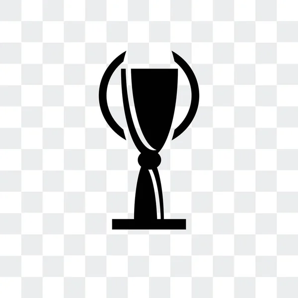 Trofeo icono vectorial aislado sobre fondo transparente, Trofeo lo — Vector de stock