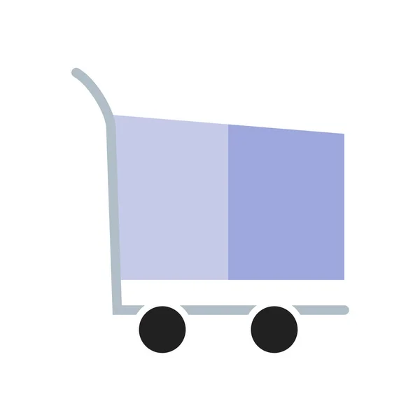Carrito de compras icono vector aislado sobre fondo blanco, Compras — Archivo Imágenes Vectoriales