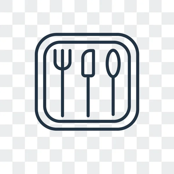 Icône vectorielle restaurant isolée sur fond transparent, logo restaurant design — Image vectorielle