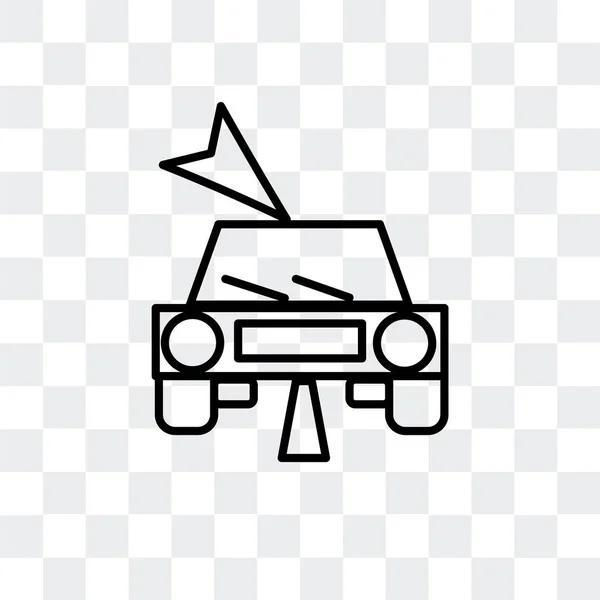 Icona vettoriale di navigazione isolata su sfondo trasparente, disegno logo di navigazione — Vettoriale Stock