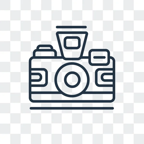 Icono del vector de foto aislado sobre fondo transparente, diseño del logotipo de la foto — Archivo Imágenes Vectoriales