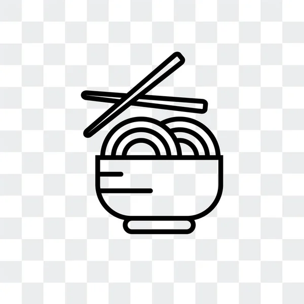 Ícone de vetor de macarrão isolado em fundo transparente, design de logotipo de macarrão —  Vetores de Stock