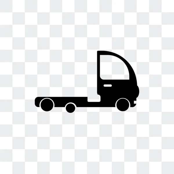 Teherautó vektor ikon elszigetelt átlátszó háttér, teherautó logó — Stock Vector