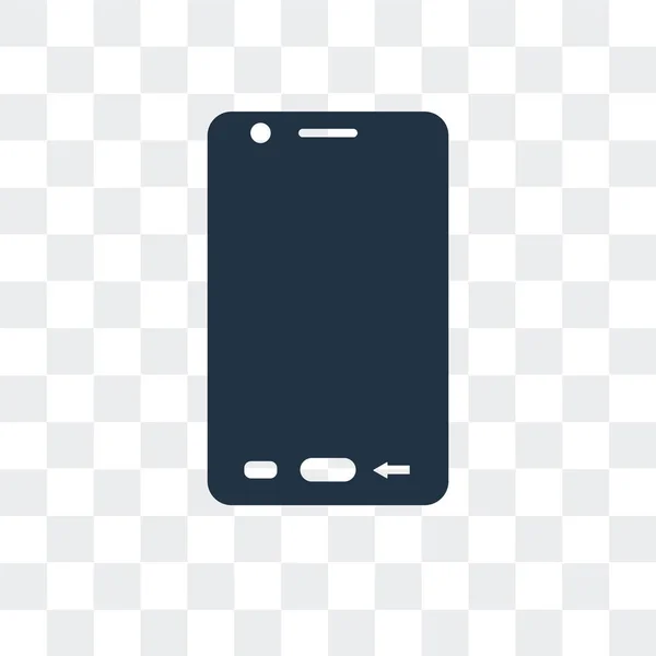 Smartphone vector icon elszigetelt átlátszó háttér, Smartphone logo tervezés — Stock Vector