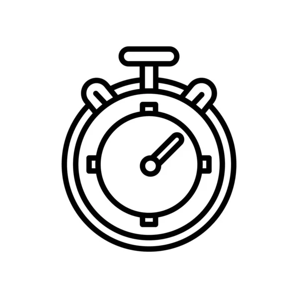 Stopwatch pictogram vector geïsoleerd op een witte achtergrond, Stopwatch si — Stockvector