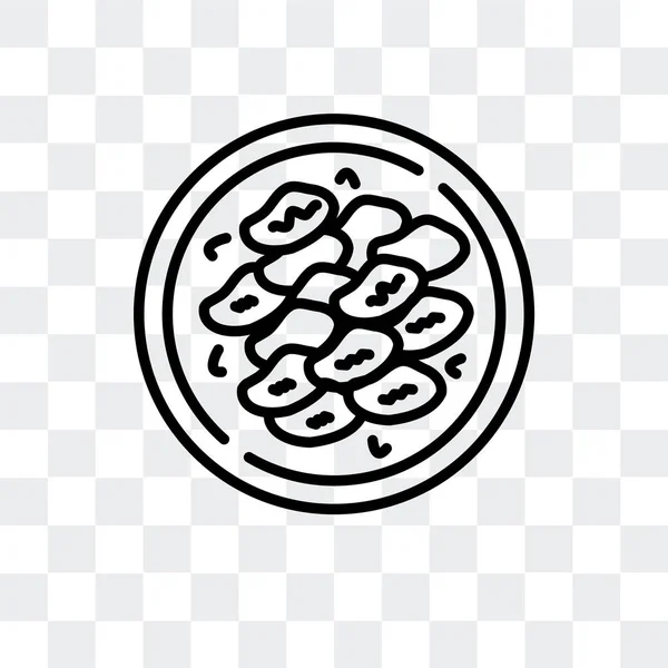 Шаботаж вектор значок изолирован на прозрачном фоне, Shaobing дизайн логотипа — стоковый вектор