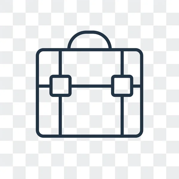 투명 한 배경, 서류 가방 로고 디자인에 고립 된 서류 가방 벡터 아이콘 — 스톡 벡터