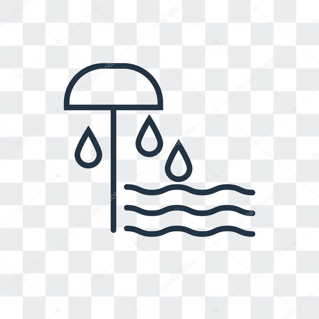 Waterpark vector icon isolated on transparent background, Waterpark logo concept