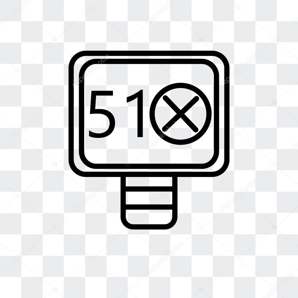 Area 51 vector icon isolated on transparent background, Area 51 logo design