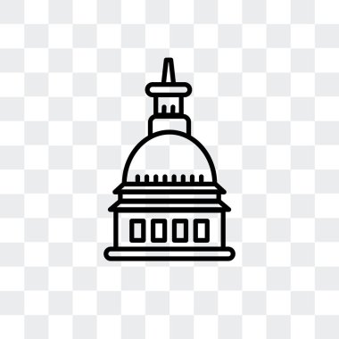 Mole Antonelliana şeffaf arka plan, Mole Antonelliana Turin logo tasarımı üzerinde izole Turin vektör simgesi