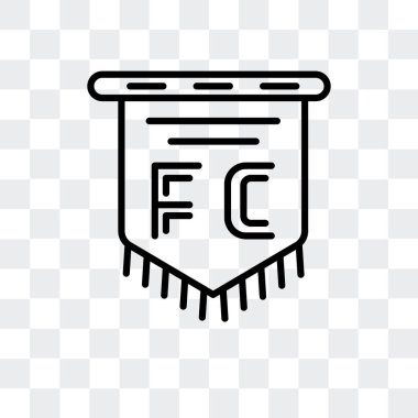 Saydam arka plan üzerinde bayrak logo tasarımı izole bayrak vektör simgesi