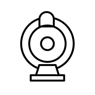 Webcam simge vektör izole beyaz arka plan, Webcam işareti, l