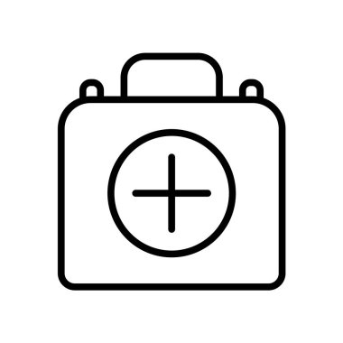 Beyaz arka plan üzerinde tıp işareti izole tıp simge vektör