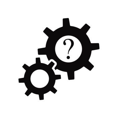 Ayarları simge vektör, beyaz arka plan üzerinde izole kayıt ayarları