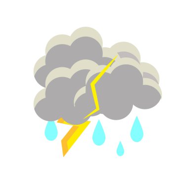 Bulut simge vektör izole beyaz arka plan, bulut işareti, nat