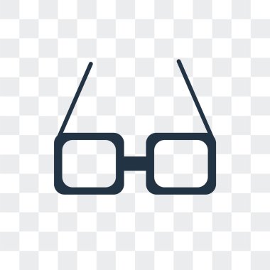 Saydam arka plan üzerinde güneş gözlüğü logo tasarımı izole güneş gözlüğü vektör simgesi