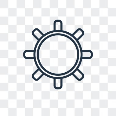 Saydam arka plan üzerinde ayarları logo tasarımı izole ayarları vektör simgesi