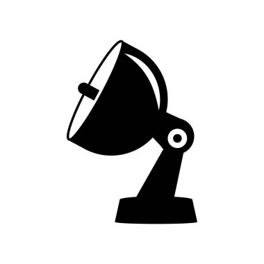 Beyaz arka plan üzerinde Satelli izole uydu çanağı simge vektör