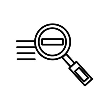 Arama simge vektör izole beyaz arka plan, arama işareti, l