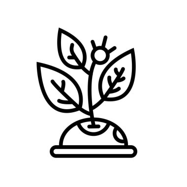 Filiz simge vektör izole beyaz arka plan, filiz işareti, l