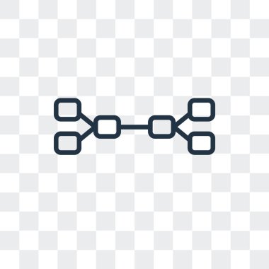 Saydam arka plan üzerinde şube logo tasarımı izole şube vektör simgesi