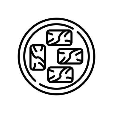 Beyaz arka plan üzerinde Sachima işareti izole Sachima simge vektör