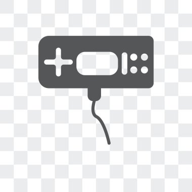 Saydam arka plan üzerinde Gam izole oyun konsolu vektör simgesi