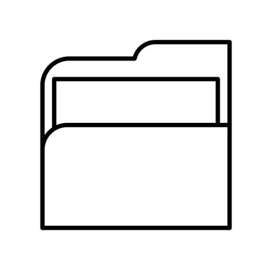 Klasörler klasör simge vektör, beyaz arka plan üzerinde izole kayıt ,