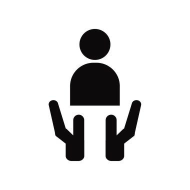 Beyaz arka plan üzerinde müşteri işareti izole müşteri simge vektör